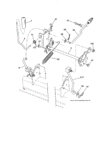 Mower Lift parts for Poulan Front-Engine Lawn Tractor PXT195G42 (96046002200) from AppliancePartsPros.com