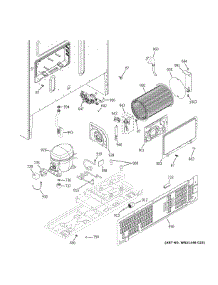 Machine Compartment parts for Ge Bottom-Mount Refrigerator PYE22PBLFTS from AppliancePartsPros.com