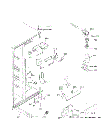 Fresh Food Section parts for Ge Side-By-Side Refrigerator PZS22MYKBHFS from AppliancePartsPros.com