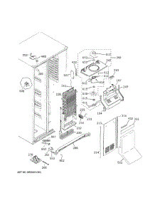 Freezer Section parts for Ge Side-By-Side Refrigerator PZS22MYKFHFS from AppliancePartsPros.com
