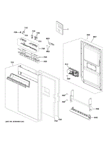 Escutcheon & Door Assembly parts for  Dishwasher QDT125SSL0SS from AppliancePartsPros.com