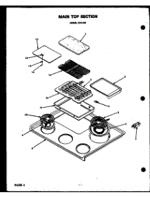 Main Top Section (Qdu-838) parts for Modern Maid Electric Range QDU-838G from AppliancePartsPros.com