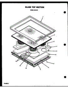 Glass Top Section (Qdu-878) parts for Modern Maid Electric Range QDU-838G from AppliancePartsPros.com