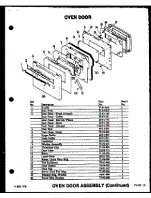Oven Door Assembly (Qdu-838) (Qdu-858) (Qdu-878) parts for Modern Maid Electric Range QDU-878A from AppliancePartsPros.com