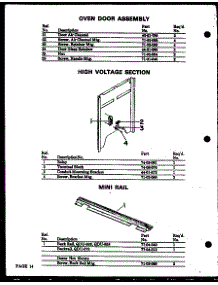 High Voltage Section (Qdu-838) (Qdu-858) (Qdu-878) parts for Modern Maid Electric Range QDU-878A from AppliancePartsPros.com