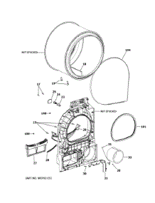 Drum parts for  Dryer QFT15ESSN0WW from AppliancePartsPros.com