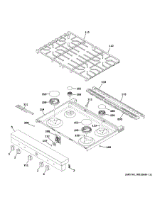Control Panel & Cooktop parts for  Gas Range QGSS740RN1SS from AppliancePartsPros.com