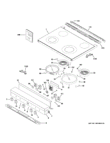 Control Panel & Cooktop parts for  Electric Range QSS740RN2SS from AppliancePartsPros.com