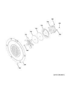 Convection Fan parts for  Electric Range QSS740RN2SS from AppliancePartsPros.com