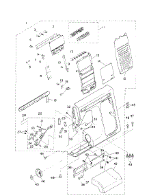 Front Panel Components parts for Singer Electronic Sewing Machine QUANTUM XL-1 from AppliancePartsPros.com