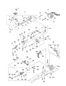 Feed Dog / Feed Rock Shaft Components parts for Singer Electronic Sewing Machine QUANTUM XL-1 from AppliancePartsPros.com