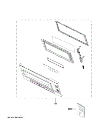 Door Parts parts for Ge Countertop Microwave QVM7167RN1SS from AppliancePartsPros.com