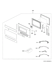 Door Parts parts for Ge Countertop Microwave QVM7167RN8SS from AppliancePartsPros.com