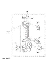 Latch Board Parts parts for Ge Countertop Microwave QVM7167RN8SS from AppliancePartsPros.com