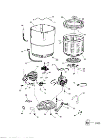 Housing, Gear / Inner And Outer Tub parts for  Washer QXJ100-96 from AppliancePartsPros.com