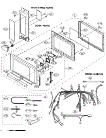 Rt Panel / Door Parts / Miscellaneous parts for Sharp Countertop Microwave R-1200 from AppliancePartsPros.com