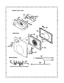 Control Panel / Door / Miscellaneous parts for Sharp Countertop Microwave R-120DK from AppliancePartsPros.com