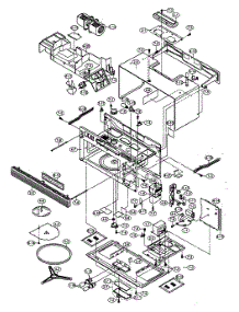Oven / Cabinet Parts parts for Sharp Microwave/Hood Combo R-1380 from AppliancePartsPros.com