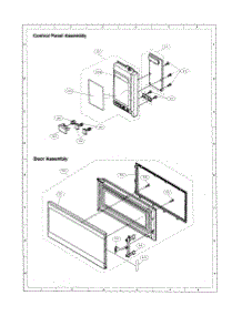 Control Panel And Door parts for Sharp Microwave/Hood Combo R-1441 from AppliancePartsPros.com