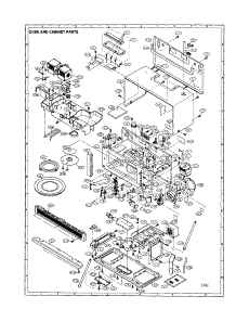 Oven And Cabinet parts for Sharp Microwave/Hood Combo R-1450 from AppliancePartsPros.com