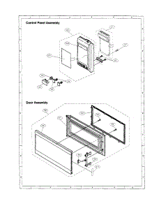 Control Panel parts for Sharp Microwave/Hood Combo R-1460 from AppliancePartsPros.com