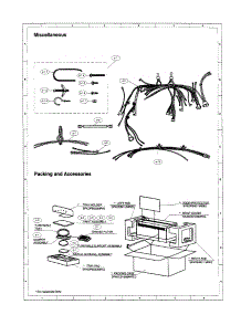 Miscellaneous parts for Sharp Microwave/Hood Combo R-1462 from AppliancePartsPros.com