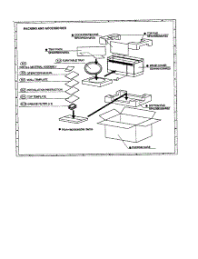 Packing And Accessories parts for Sharp Microwave/Hood Combo R-1482 from AppliancePartsPros.com