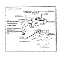 Packing And Accessories parts for Sharp Microwave/Hood Combo R-1490 from AppliancePartsPros.com