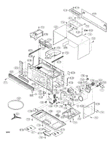 Oven And Cabinet Parts parts for Sharp Microwave/Hood Combo R-1500 from AppliancePartsPros.com