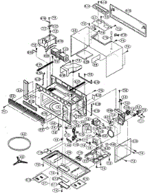Oven / Cabinet Parts parts for Sharp Microwave/Hood Combo R-1511 from AppliancePartsPros.com