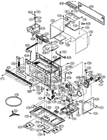 Oven / Cabinet Parts parts for Sharp Microwave/Hood Combo R-1514 from AppliancePartsPros.com