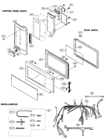 Door-Control parts for Sharp Microwave/Hood Combo R-1520LK from AppliancePartsPros.com