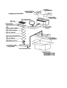 Packing And Accessories parts for Sharp Microwave/Hood Combo R-1600 from AppliancePartsPros.com