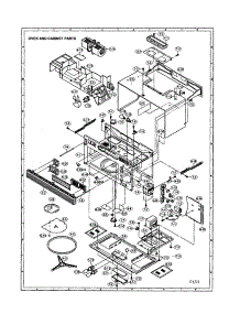 Oven And Cabinet parts for Sharp Microwave/Hood Combo R-1601 from AppliancePartsPros.com