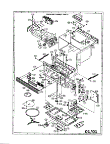 Oven And Cabinet parts for Sharp Microwave/Hood Combo R-1611 from AppliancePartsPros.com