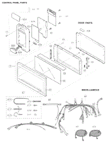 Control Panel,Door,Miscellaneous parts for Sharp Microwave/Hood Combo R-1870 from AppliancePartsPros.com