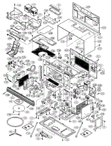 Oven / Cabinet Parts parts for Sharp Microwave/Hood Combo R-1872 from AppliancePartsPros.com