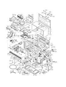 Main Asy parts for Sharp Microwave/Hood Combo R-1875-T from AppliancePartsPros.com