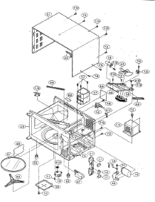 Oven Cabinet Parts parts for Sharp Countertop Microwave R-190HW from AppliancePartsPros.com