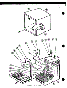 Interior Parts (R-1J / P71520-1M) parts for Amana Countertop Microwave R-1J/P71520-1M from AppliancePartsPros.com