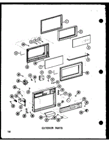 Exterior Parts parts for Amana Countertop Microwave R-2/P71306-2M from AppliancePartsPros.com