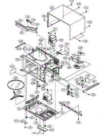 Oven Cabinet Parts parts for Sharp Countertop Microwave R-200BK from AppliancePartsPros.com