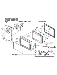 Cabinet Parts parts for Sharp Countertop Microwave R-201EW from AppliancePartsPros.com