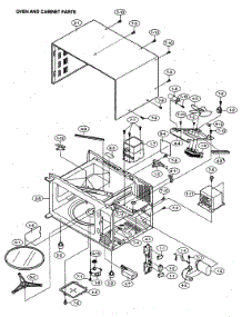Oven / Cabinet Parts parts for Sharp Countertop Microwave R-201FW from AppliancePartsPros.com