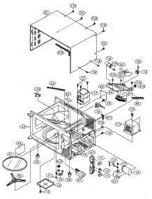 Oven Cabinet Parts parts for Sharp Countertop Microwave R-202EK from AppliancePartsPros.com