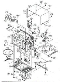 Oven Cabinet Parts parts for Sharp Countertop Microwave R-204EWA from AppliancePartsPros.com