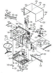 Oven / Cabinet Parts parts for Sharp Countertop Microwave R-209EKA from AppliancePartsPros.com