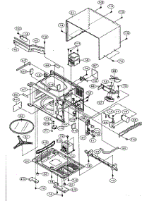 Oven / Cabinet Parts parts for Sharp Countertop Microwave R-209FK from AppliancePartsPros.com