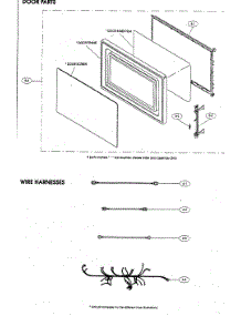 Door / Wiring Harnesses parts for Sharp Microwave R-20EC from AppliancePartsPros.com