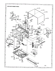 Oven And Cabinet parts for Sharp Countertop Microwave R-210AK from AppliancePartsPros.com